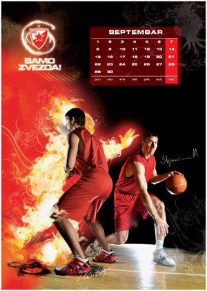 BC CRVENA ZVEZDA 2010 calendar on Behance