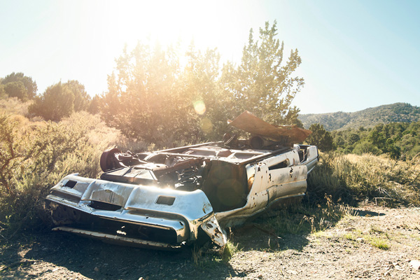 usa desert route 50 car Cars mill abandoned derelict ghost town Sun Landscape utah arizona road trip heat