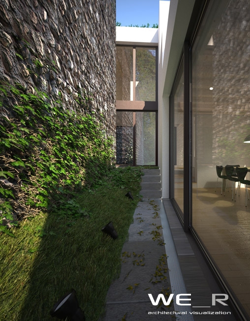 bassano Render rendering 3D house residential modern Maxwell Render