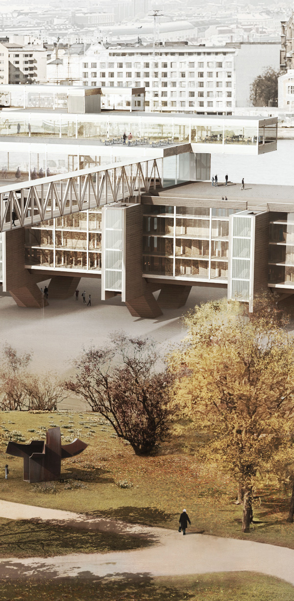 Render 3D arquitectura helsinki contest urbanism   finland vray Project Unbuilt