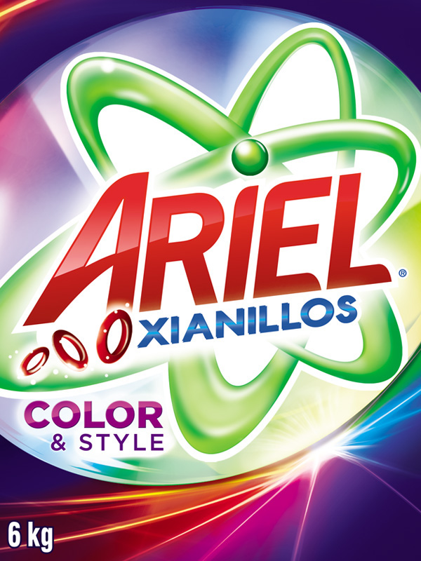 ARIEL detergent color powder colorfull