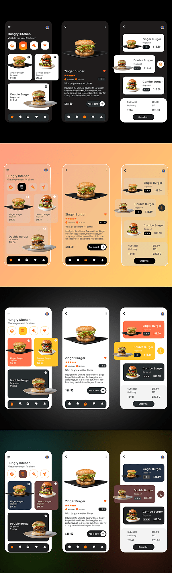Deliciously Designed: Trend setting UX/UI Food App