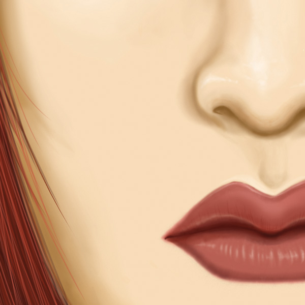 digital art girl redhead red hair red hair face female woman