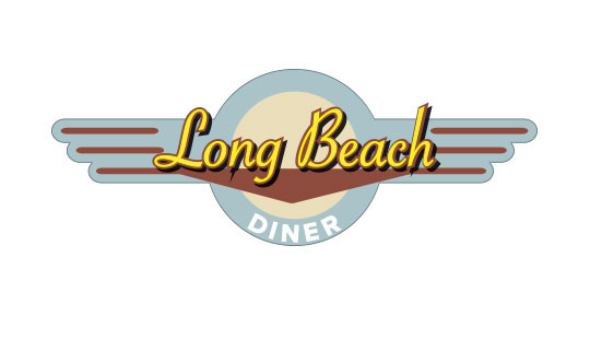 diner long beach logo business card Menu Cover branding 