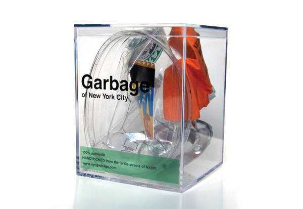 new york city garbage sculpture modern art nyc Packaging