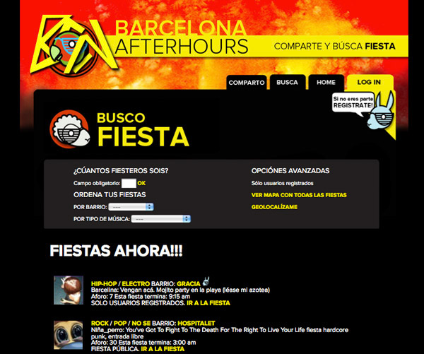 mobile website barcelona mexico party