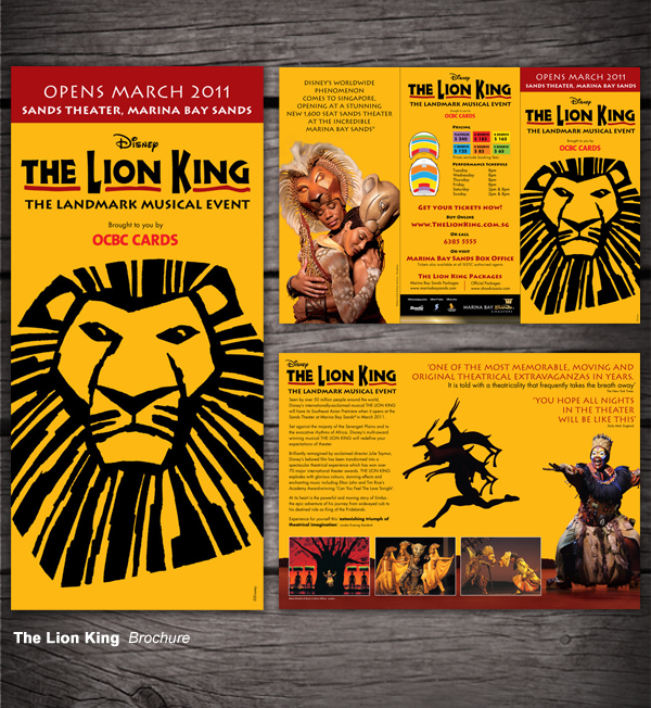 The Lion King brochure Corporate Brochure
