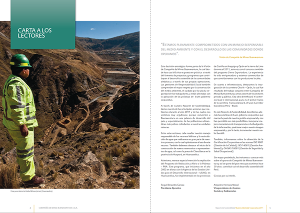 diagramación Diseño editorial minera Perú