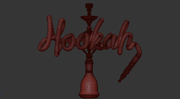 Hubbly/Hookah Typography