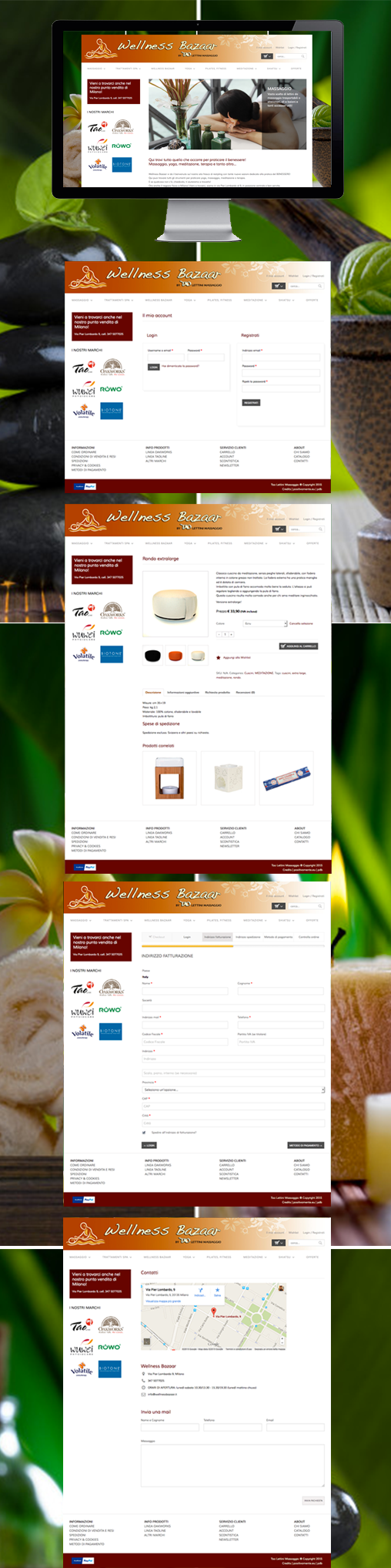 e-commerce Web Website bazaar massage