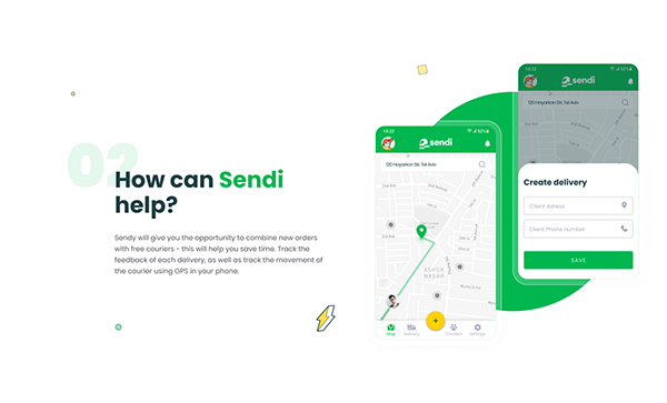 Sendi - delivery website and mobile app