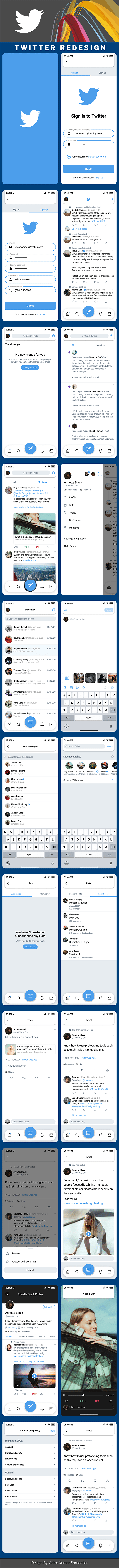 TWITTER MOBILE APPLICATION REDESIGN