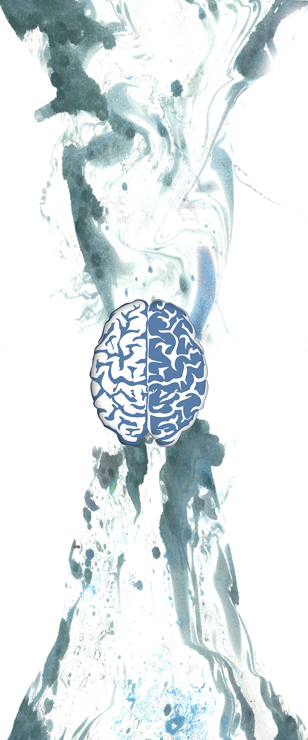 brain tone cymatics water paint colour color print marbling