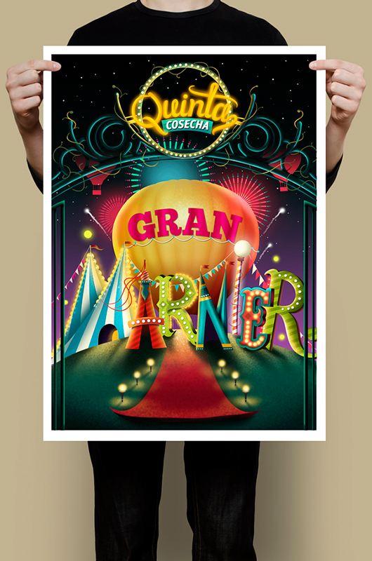 Quinta Cosecha Mateo Rios typography   posters