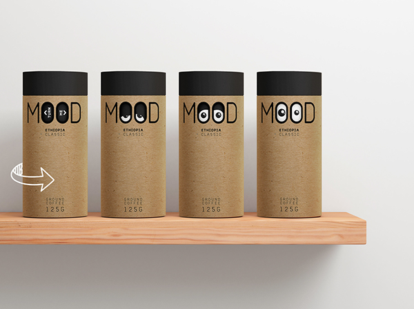 MOOD coffee packaging