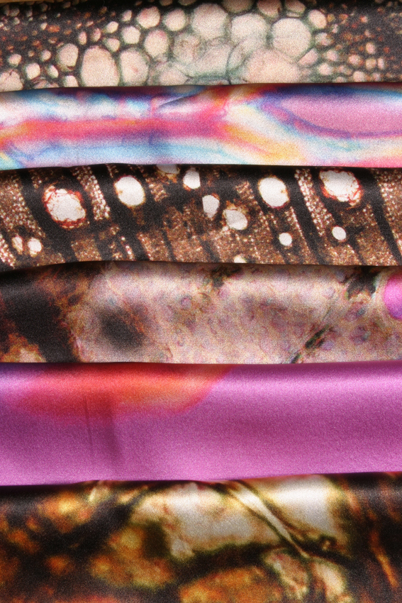 SILK scarf Nature microscopy design creative process luxury product