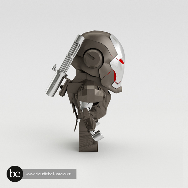 ironman iron man LEGO metal 3D Character