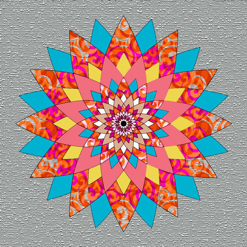 Mandala Illustrator colours design geometric