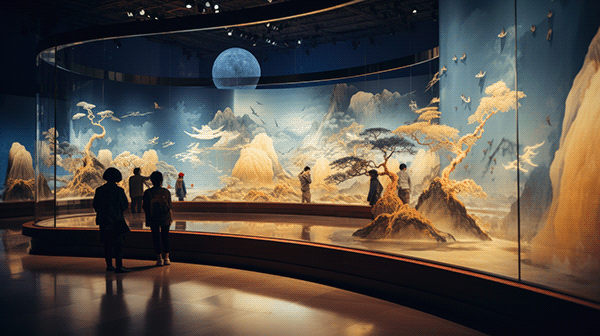 Chinese Traditional Art Museum Concept :: Midjourney