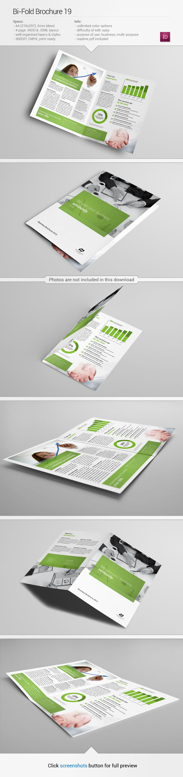 BI fold half print template graphic design pamphlet brochure a4 business corporate commerce money stock