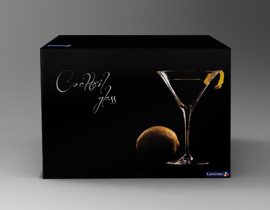 packaging design cocktail glass corrugated glass glass packaging Fragile