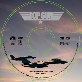 Giftig sneen bodsøvelser Top Gun" DVD cover and label redesign on Behance