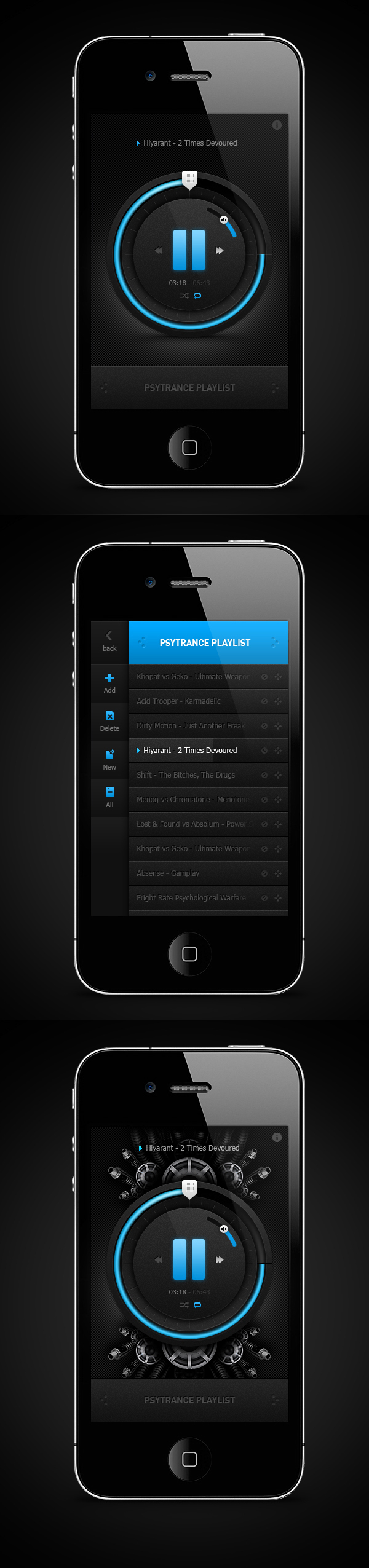 iphone application mobile Music Player Mobile app Mobile Application