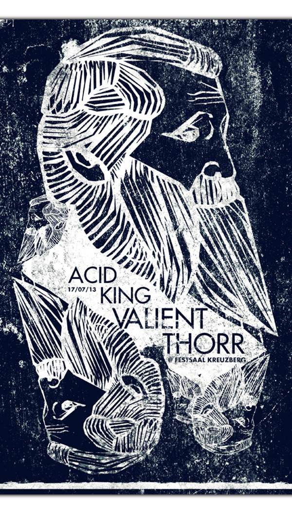 valient thorr Acid King  festsaal kreuzberg  poster  Music felipe tofani flyer