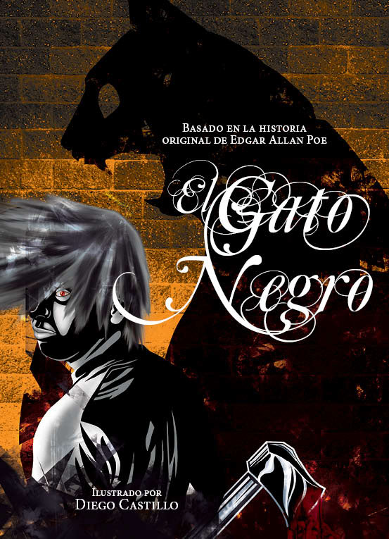 comic el gato negro the black cat ilustracion historieta Gato negro Cat black Edgar Allan Poe