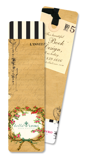 bookmark book design Layout promo leave-behind Corporate Identity gift