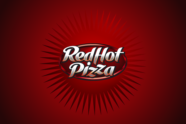 red Hot Pizza ivan Manolov Varna identity corporate restaurant delivery online Order Custom Pizzas graphic Web Logotype logo wordmark