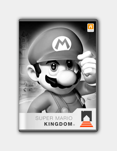 video game Nintendo zelda mario Game box identity concept mock up