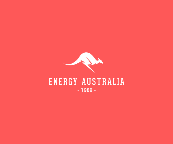 logo kangaroo energy eco Australia storm green Logo Design vintage Unique mark rose thunder elegant lightning
