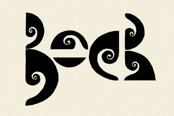 Typografy letters moleskine ink lettering
