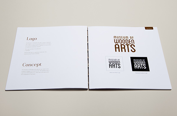 stamp emboss Stationery wood museum brochures Logotype identity Business Cards engraving logo graphic design coptic binding