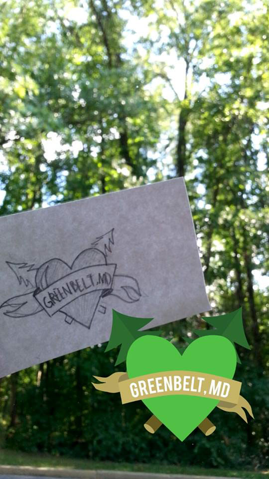 snapchat Geofilter snapchat geofilter greenbelt maryland Illustrator geotag   app filter trees banner Picture student design graphic