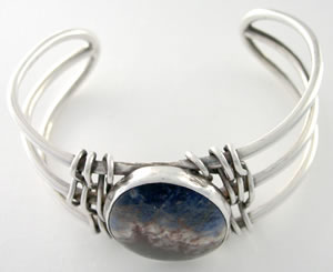 Silversmithing sterling-silver jewelrymaking pendant bracelet earrings ring chryscolla Blue Topaz ruby