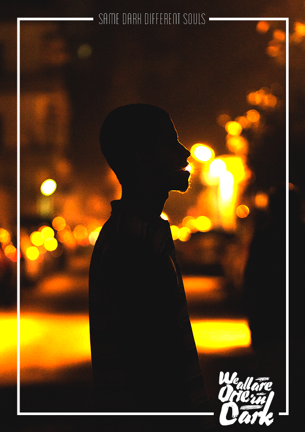 Adobe Portfolio Silhouette portraits dark thoughts same Street darkness