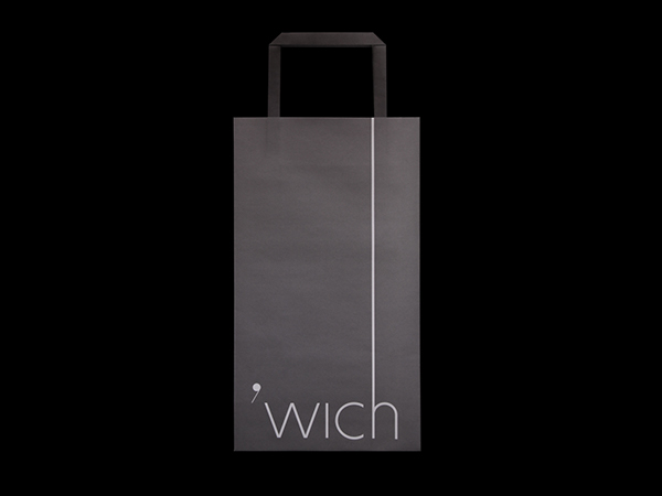 wich sandwich restaurant grey gourmet black simple modern luxe