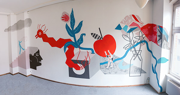 Room mural - die Fabrik, Berlin