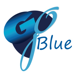 GILLETTE blue Logo Design design creative