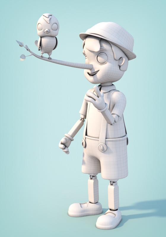 capital  pinocchio  toby blue  cartoon  Character Design  theodoru