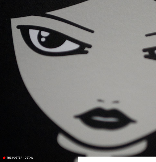 lily fontai dark poster print silkscreen Character avatar cartoon