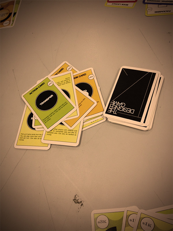 designer design game card game  card the designer game recycle Fun