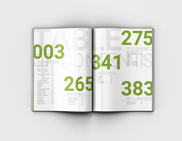 Adobe Portfolio catalog magazine print design page Layout product cover green