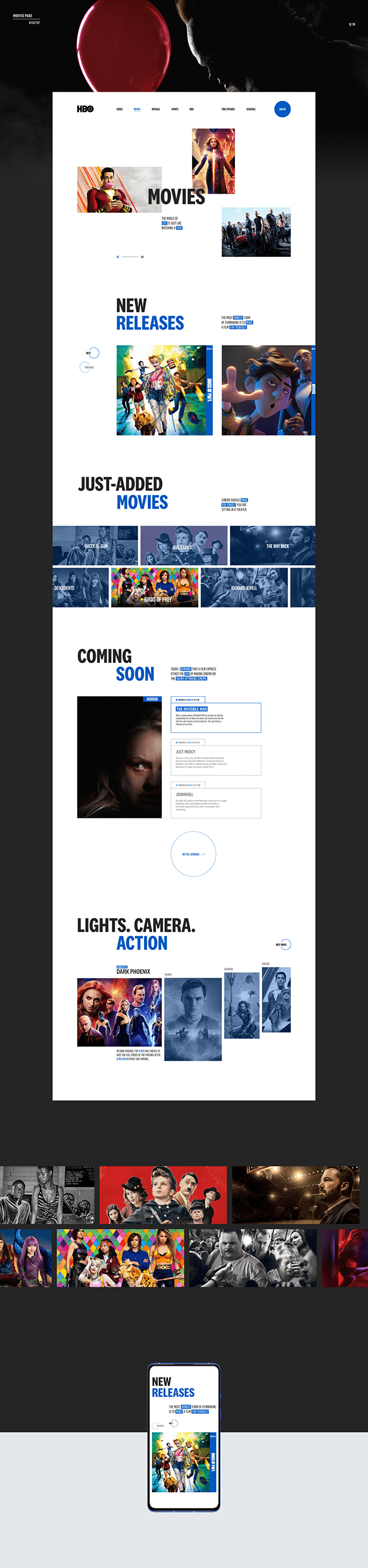 HBO — new website