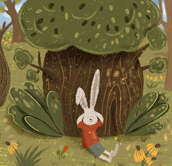 Book illustrations. Bunny.