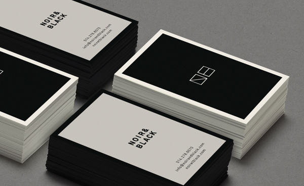 Business Cards papetrie Black&white