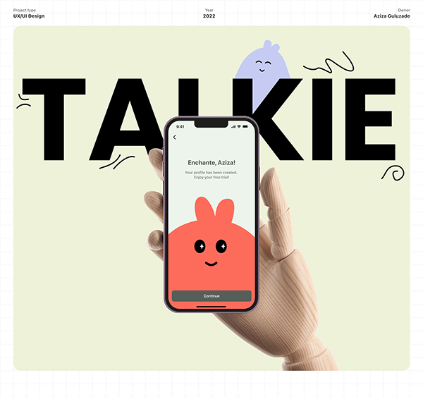 Talkie - Language Learning app | UI&UX case study