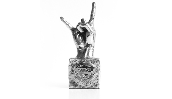 inspired bronze  VEVO  VEVO CERTIFIED  Matt Ramieri  Custom Awards  Custom Trophies  Entertainment Award  music video award  trophy   Music Award Katy Perry  justin bieber